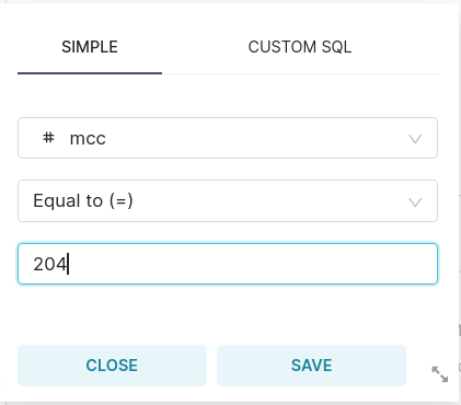 Filter on MCC 204 - Zoomed